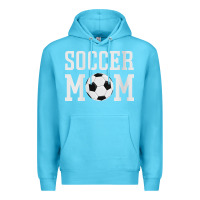 Ocean Blue womens soccer mama soccer mom Premium Hoodie - linhVisuals