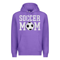 Purple womens soccer mama soccer mom Premium Hoodie - linhVisuals