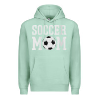 Seafoam womens soccer mama soccer mom Premium Hoodie - linhVisuals