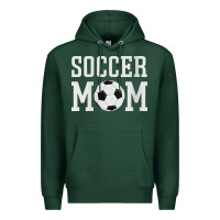 Sports Green womens soccer mama soccer mom Premium Hoodie - linhVisuals
