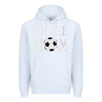 White womens soccer mama soccer mom Premium Hoodie - linhVisuals