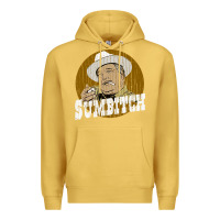 Antique Gold sumbitch distressed Premium Hoodie - linhVisuals