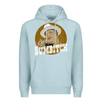 Blue Mist sumbitch distressed Premium Hoodie - linhVisuals