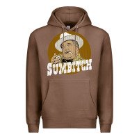 Chestnut sumbitch distressed Premium Hoodie - linhVisuals