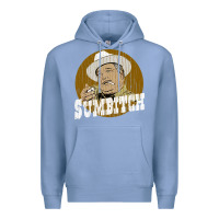 Colony Blue sumbitch distressed Premium Hoodie - linhVisuals