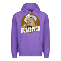 Purple sumbitch distressed Premium Hoodie - linhVisuals
