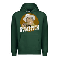 Sports Green sumbitch distressed Premium Hoodie - linhVisuals