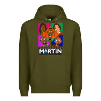 Army Green Martin TV Show Premium Hoodie - linhVisuals