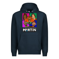 Navy Martin TV Show Premium Hoodie - linhVisuals