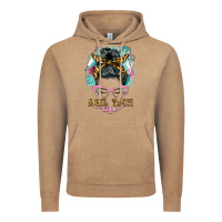 Vintage Coffee nail tech life messy bun Vintage Hoodie - BarkalooDesign
