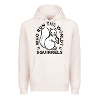 Pale Pink who run the world squirrels Premium Hoodie - linhVisuals