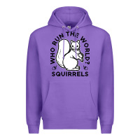 Purple who run the world squirrels Premium Hoodie - linhVisuals