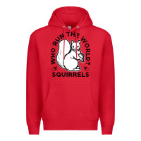 Red who run the world squirrels Premium Hoodie - linhVisuals