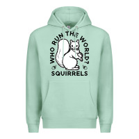 Seafoam who run the world squirrels Premium Hoodie - linhVisuals