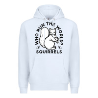 White who run the world squirrels Premium Hoodie - linhVisuals
