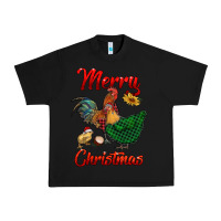 Black merry christmas chickens Urban Heavy Tee - RanaPortraitStore