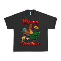 Pigment Black merry christmas chickens Urban Heavy Tee - RanaPortraitStore