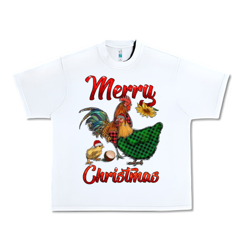 Merry Christmas Chickens Urban Heavy Tee by RanaPortraitStore | Teevron