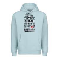 Blue Mist a girls xfire roadster   crossfire Premium Hoodie - linhVisuals