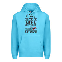 Ocean Blue a girls xfire roadster   crossfire Premium Hoodie - linhVisuals