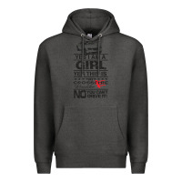 Charcoal Heather a girls xfire roadster   crossfire Premium Hoodie - linhVisuals