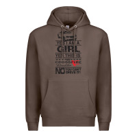 Coffee a girls xfire roadster   crossfire Premium Hoodie - linhVisuals
