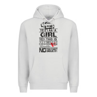 Dove Grey a girls xfire roadster   crossfire Premium Hoodie - linhVisuals