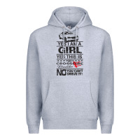 Heather Grey a girls xfire roadster   crossfire Premium Hoodie - linhVisuals