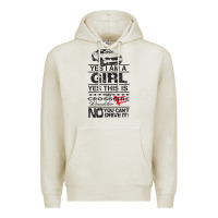 Oatmeal Heather a girls xfire roadster   crossfire Premium Hoodie - linhVisuals