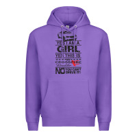Purple a girls xfire roadster   crossfire Premium Hoodie - linhVisuals