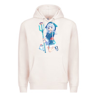 Pale Pink Gawr Gura Premium Hoodie - linhVisuals