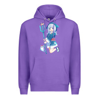 Purple Gawr Gura Premium Hoodie - linhVisuals