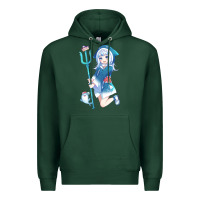 Sports Green Gawr Gura Premium Hoodie - linhVisuals