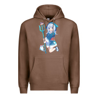 Chestnut Gawr Gura Premium Hoodie - linhVisuals
