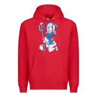 Red Gawr Gura Premium Hoodie - linhVisuals