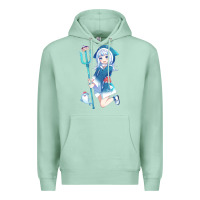Seafoam Gawr Gura Premium Hoodie - linhVisuals