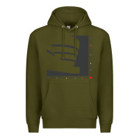 Army Green frank lloyd wright design   frank lloyd wright Premium Hoodie - linhVisuals