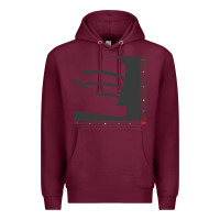 Burgundy frank lloyd wright design   frank lloyd wright Premium Hoodie - linhVisuals