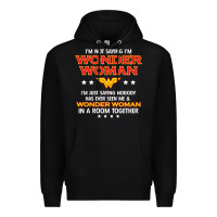 Black wonder woman Premium Hoodie - linhVisuals