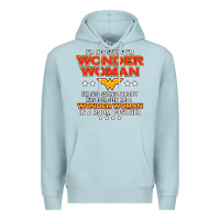 Blue Mist wonder woman Premium Hoodie - linhVisuals