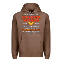 Chestnut wonder woman Premium Hoodie - linhVisuals