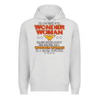 Dove Grey wonder woman Premium Hoodie - linhVisuals