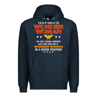 Navy wonder woman Premium Hoodie - linhVisuals
