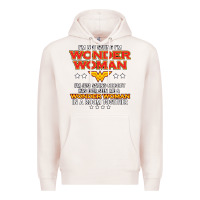 Pale Pink wonder woman Premium Hoodie - linhVisuals