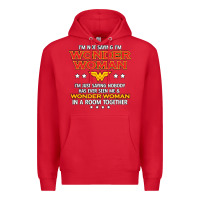 Red wonder woman Premium Hoodie - linhVisuals