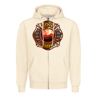 Western Firefighter Symbol Zipper Hoodie | Teevron