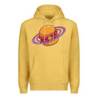 Antique Gold Burger  Saturn Premium Hoodie - linhVisuals