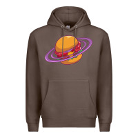 Coffee Burger  Saturn Premium Hoodie - linhVisuals
