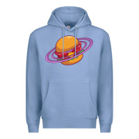 Colony Blue Burger  Saturn Premium Hoodie - linhVisuals