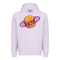 Lilac Burger  Saturn Premium Hoodie - linhVisuals